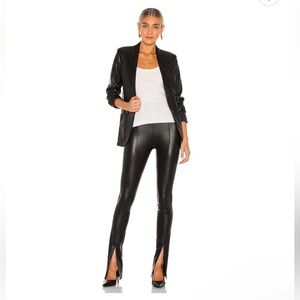 X REVOLVE | Malta Faux Leather Pants in Black